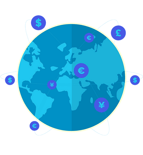 Currency and payment icons grid